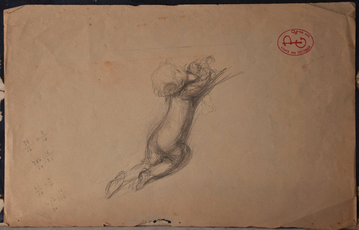 Georges Picard (remiremont 1857 - Yzeures-sur-creuse 1943), Flying Angel (circa 1900)-photo-2
