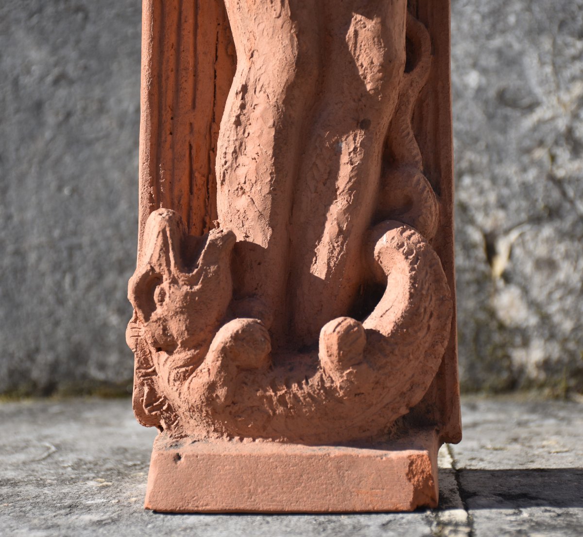 Henri-Paul REY (Pesmes 1904 - Paris 1981), Saint Michel terrassant le dragon (vers 1940)-photo-2