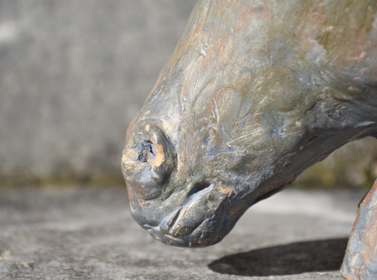 École française, Tête de cheval (vers 1940)-photo-2