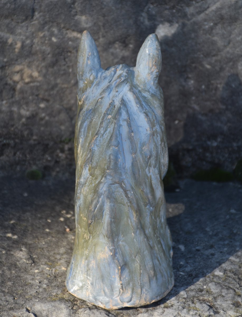 École française, Tête de cheval (vers 1940)-photo-2