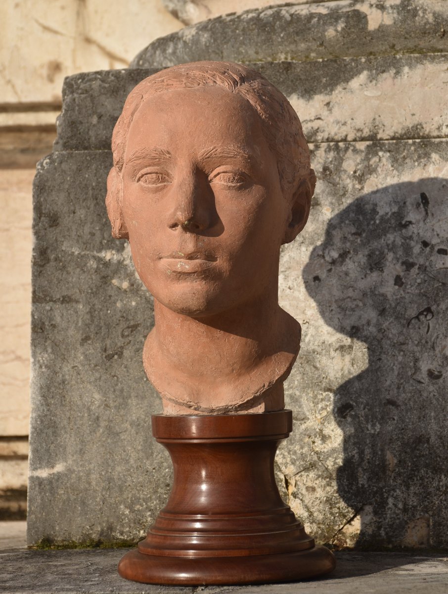 Yani Pryas (bordeaux 1891 - Paris 1985), Bust Of A Woman (circa 1935)-photo-1