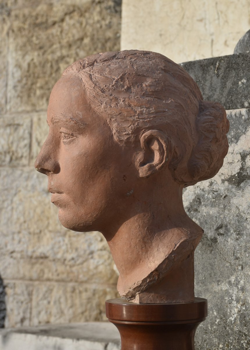 Yani Pryas (bordeaux 1891 - Paris 1985), Bust Of A Woman (circa 1935)-photo-6