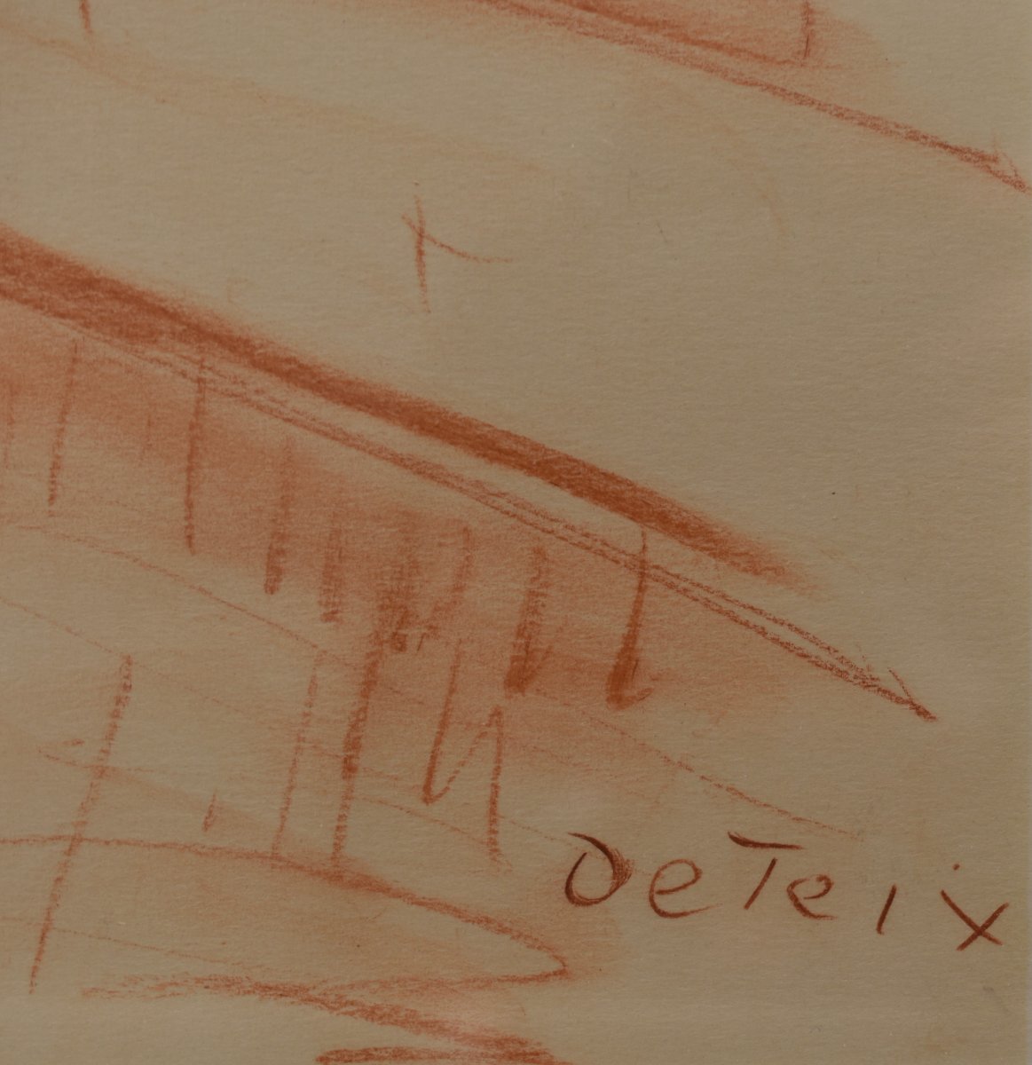 Adolphe DETEIX (Amplepuis, 1892-1967), Le pont des Arts, vue du quai du Louvre (vers 1920)-photo-3