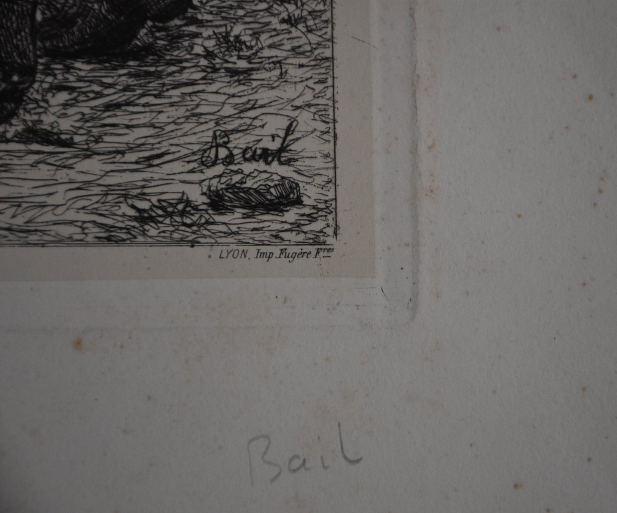 Antoine Jean BAIL (Chasselay 1830 - Nesles-la-Vallée 1919), La laitière et le cheminot (vers 18-photo-3