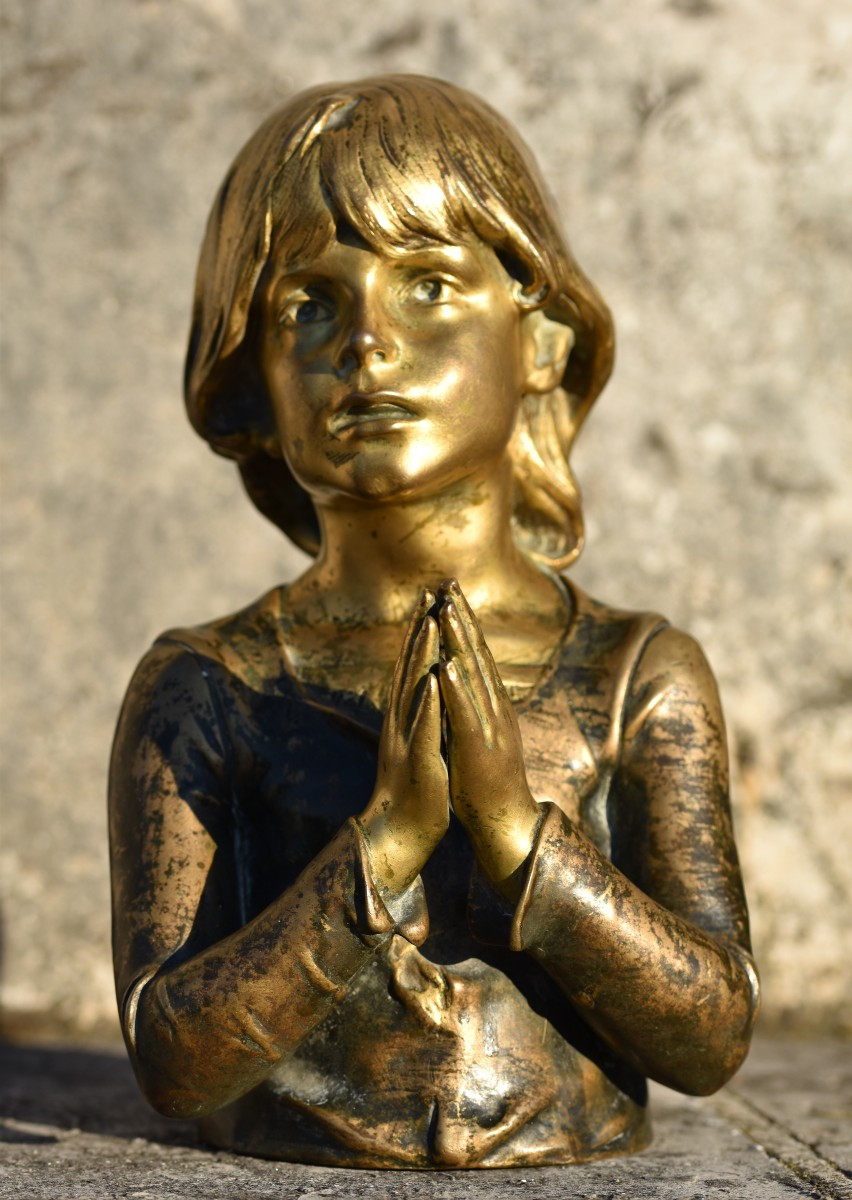 Lucie Signoret Ledieu, Child In Prayer (1884)