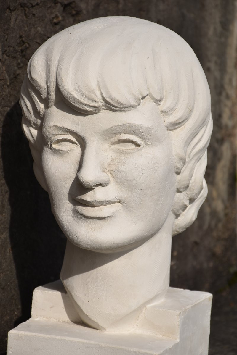 André LONGEON (Saint-Étienne, 1923-2010), Tête (vers 1950)-photo-1