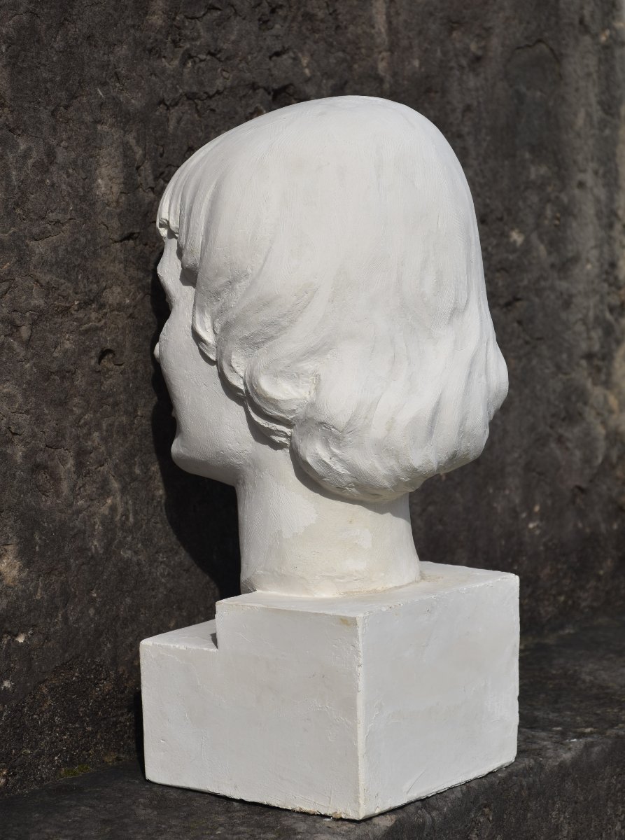 André LONGEON (Saint-Étienne, 1923-2010), Tête (vers 1950)-photo-4