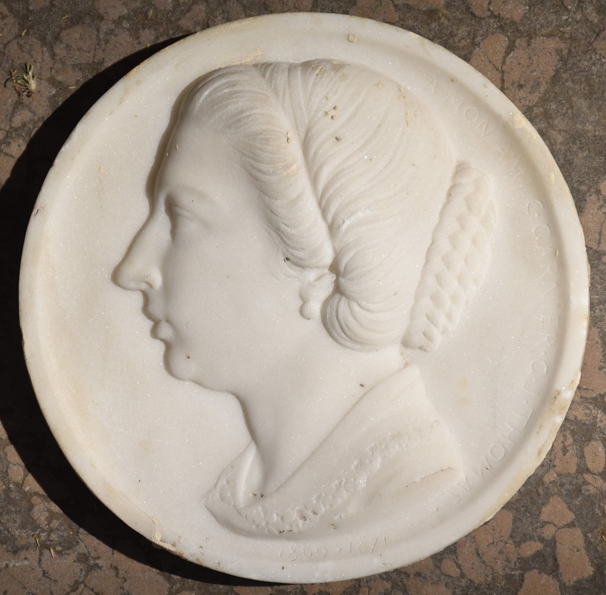 Gabriel-jules Thomas (paris, 1824-1905), Medallion Dedicated To Charles Garnier (1871)