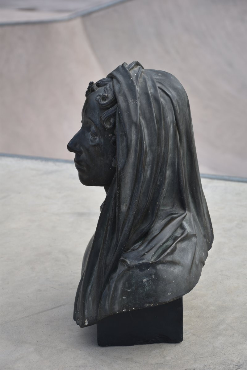 étienne-jules Ramey (paris, 1796 - 1852), Bust Of Veiled Figure (1822)-photo-6