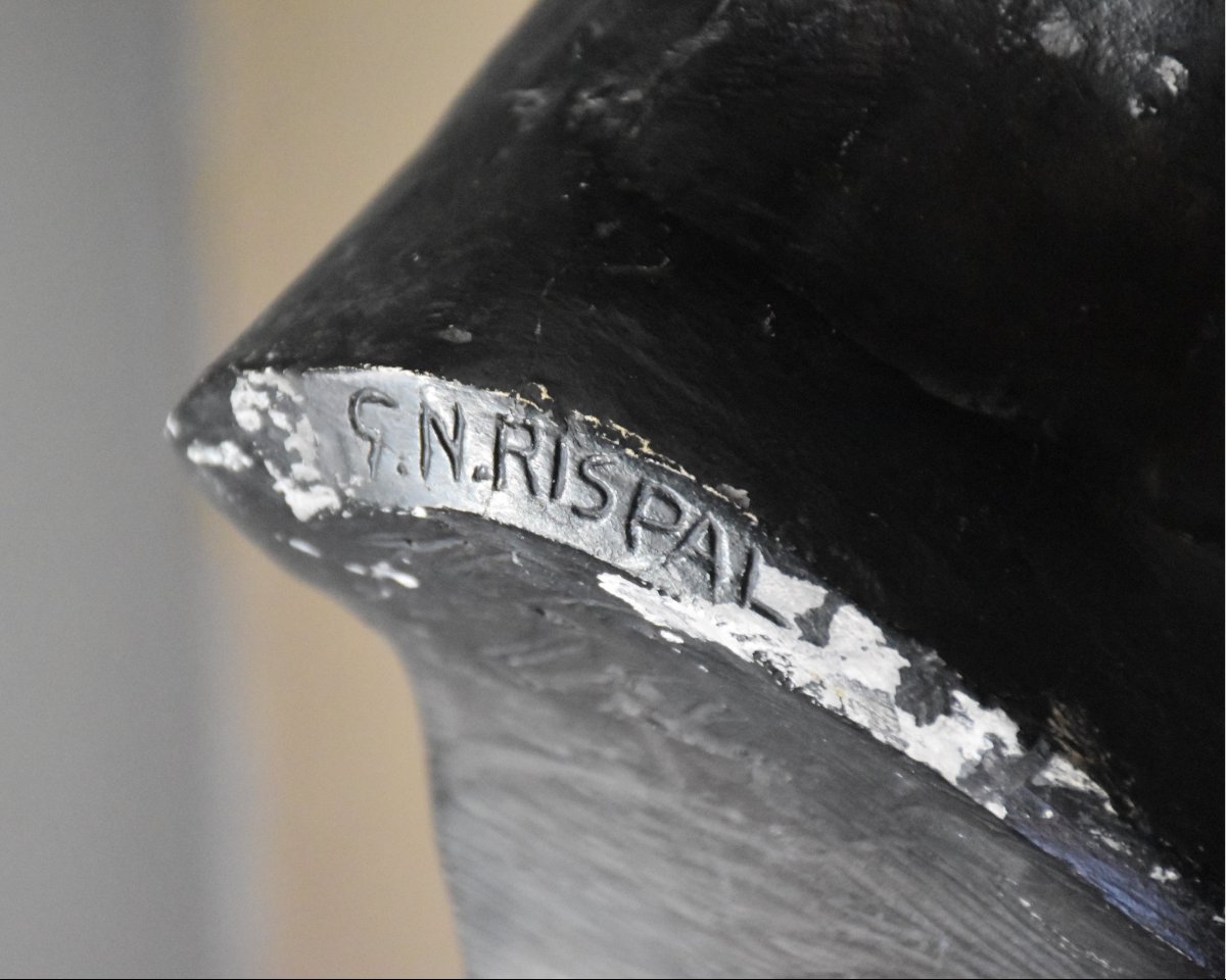 Gabriel Rispal (bordeaux 1892 - Châtillon 1970), Bust Of Young Woman (circa 1960)-photo-7