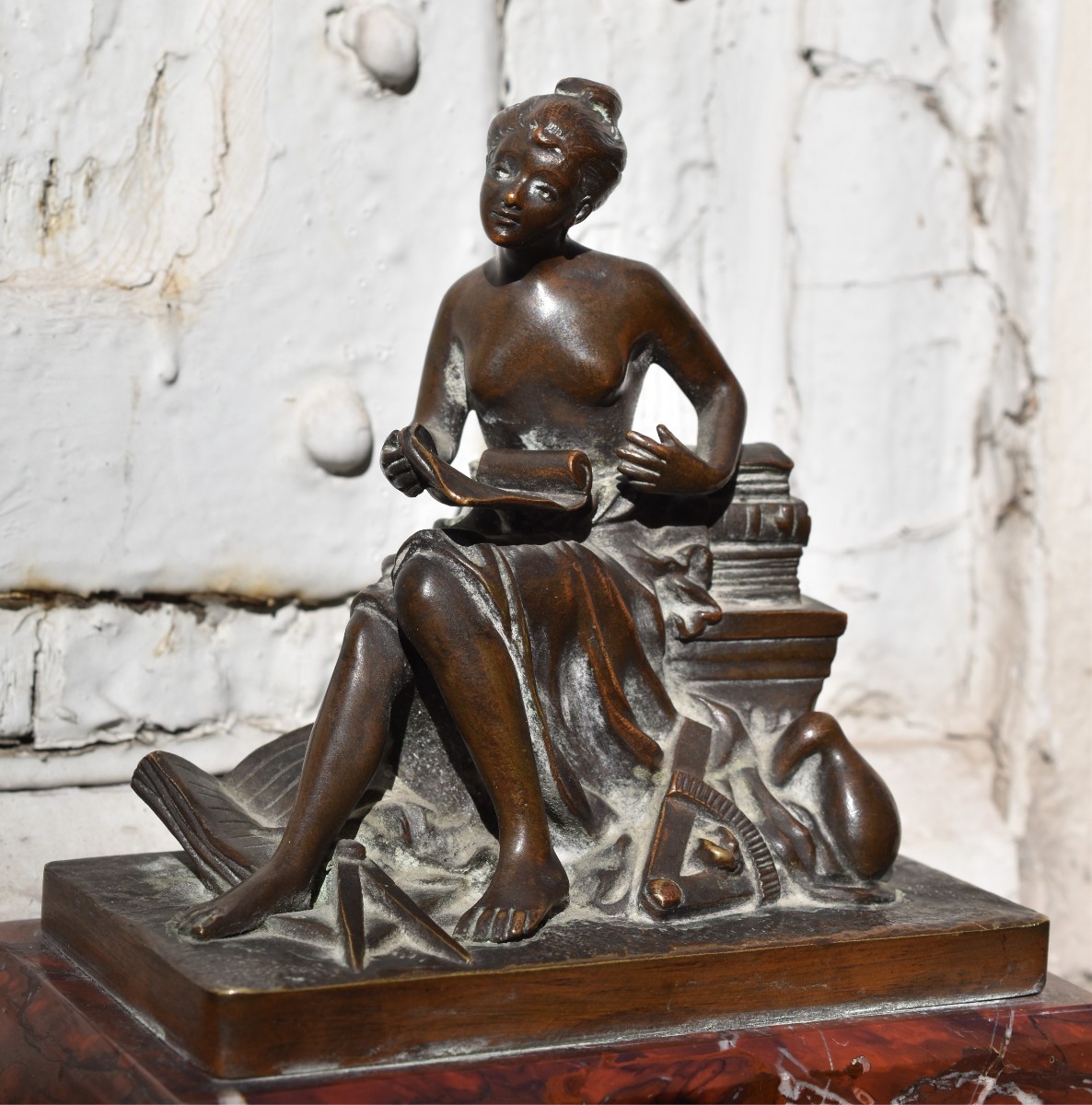 French School, Allegory Of Architecture (circa 1880)-photo-2