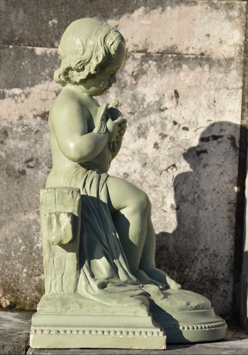 Henri Burdan, Child With Dove (circa 1900)-photo-4