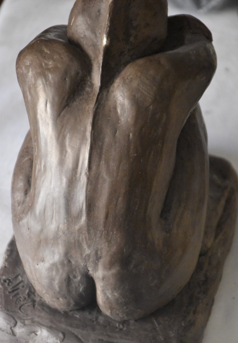 Luciano VIEL, Figure accroupie (vers 1960)-photo-8