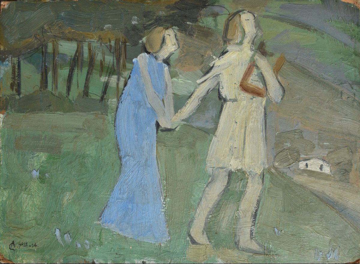 French School, Orpheus And Eurydice (1914)-photo-3