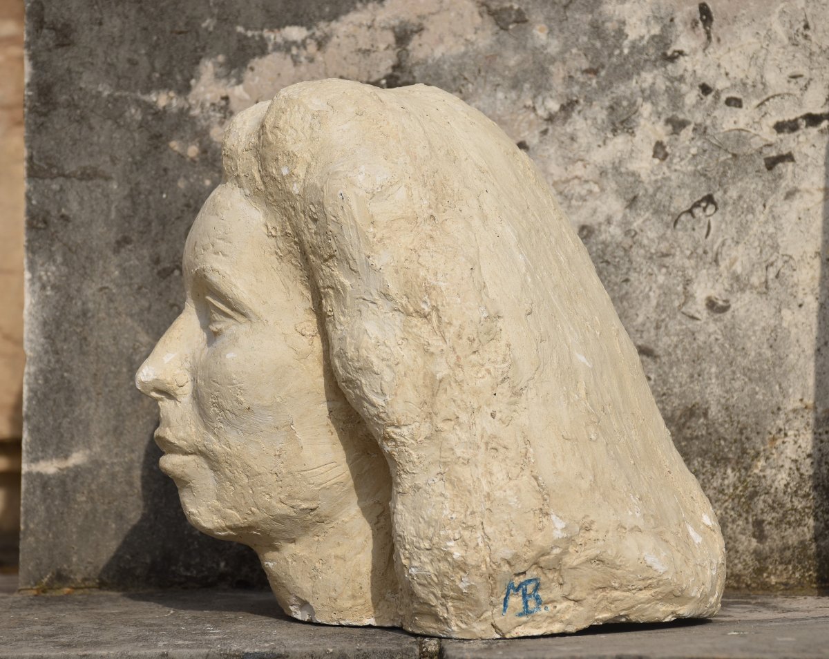 French School (monogrammist Mb), Head Of A Woman (circa 1940)-photo-4