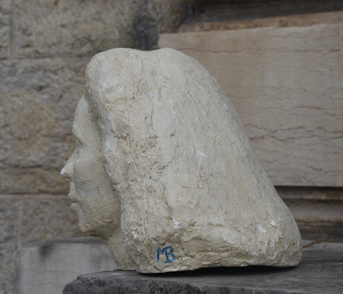 French School (monogrammist Mb), Head Of A Woman (circa 1940)-photo-2