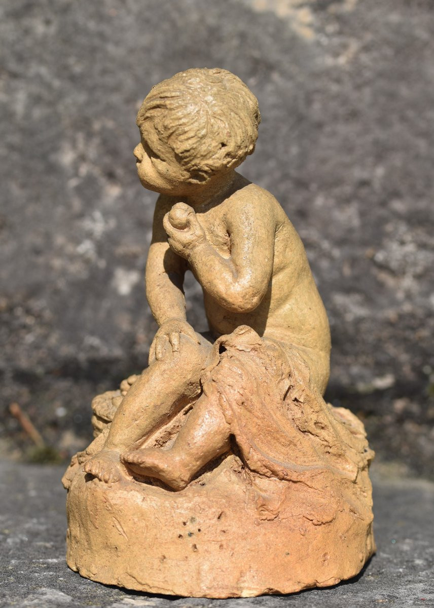 Enfant au panier de fruits, attribué à Gaspard Regnier (Lyon 1669 - Grenoble 1737)-photo-4
