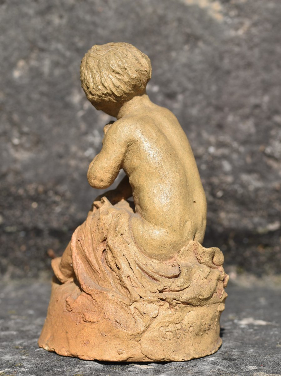 Enfant au panier de fruits, attribué à Gaspard Regnier (Lyon 1669 - Grenoble 1737)-photo-5