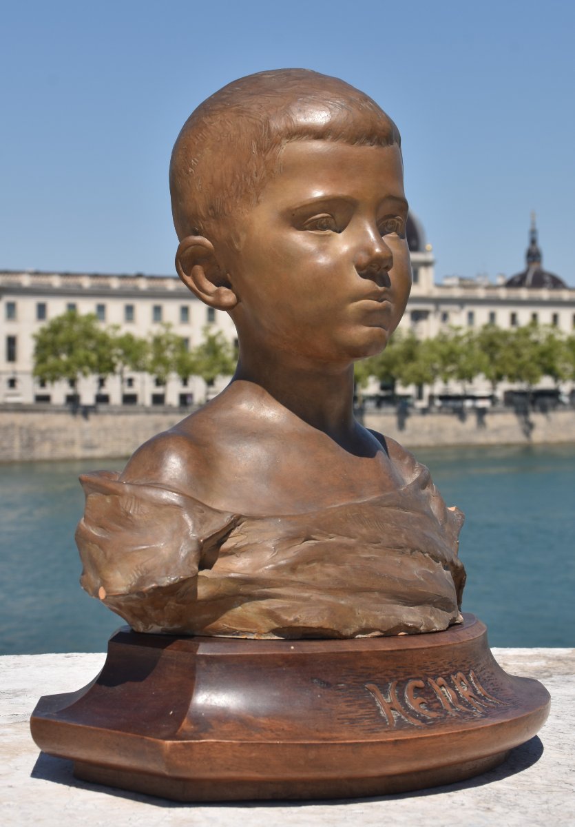André Vermare (lyon 1869 – Bréhat 1949), Portrait Of Henri (1902)-photo-3