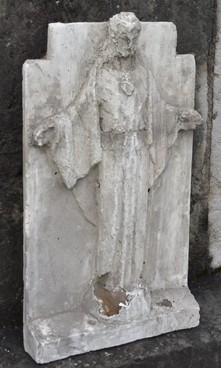 André Longeon (saint-étienne, 1923–2010), Sacred Heart Of Jesus (circa 1950)-photo-3