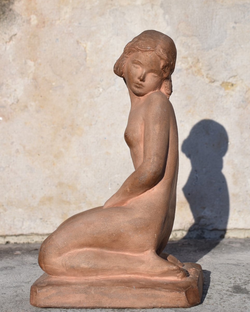 Ignacio GALLO (Valladolid 1887 - Paris 1956), Femme nue à genoux (vers 1925)-photo-2