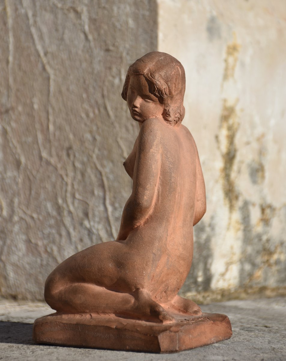 Ignacio GALLO (Valladolid 1887 - Paris 1956), Femme nue à genoux (vers 1925)-photo-2