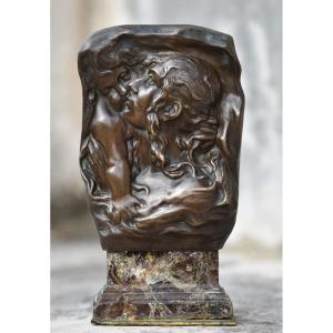 Hector LEMAIRE (Lille 1846 - Paris 1933), Mére et enfant (1898)