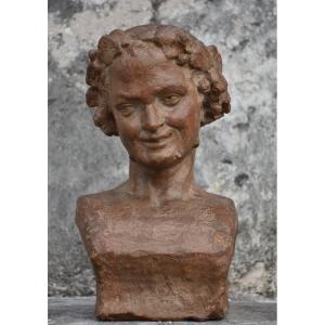 Terracotta Bust Of A Faun (circa 1800)