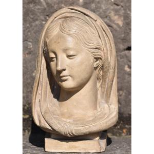François NOUBEL (Toulouse, 1729-1793), Tête de Vierge (vers 1780) 