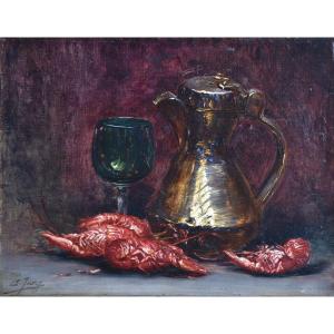 Charles Jung, Still Life With Prawns (1921)