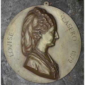 Arthur DE GRAVILLON (Lyon 1828 - Écully 1899), Portrait de Louise Casero (1872)