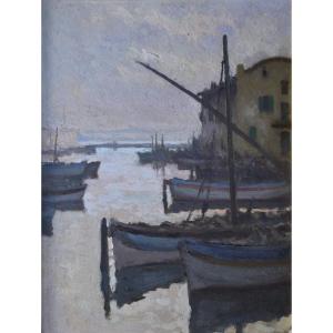 Hippolyte Léty, Port Of Martigues (circa 1920)