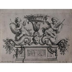 Nicolas LOIR (Paris 1624-1679), Deux gravures d'ornement (vers 1660)