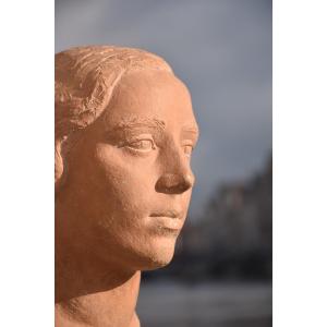 Yani PRYAS (Bordeaux 1891 - Paris 1985), Buste de femme (vers 1935)