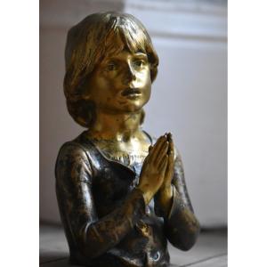 Lucie LEDIEU, Enfant en prière (1884)