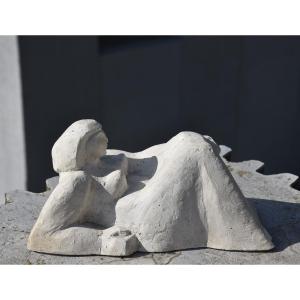 French School (monogrammist Mb), Reclining Nude (circa 1940)