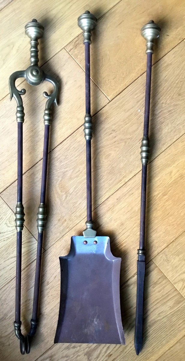 Fireplace Kit, Three Pieces, Spinning Top Sockets
