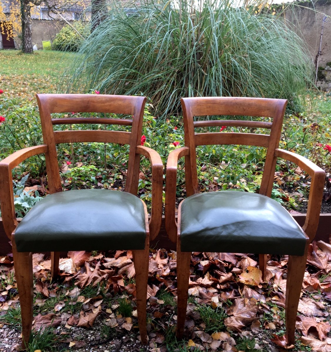 Pair Of Art Deco Bridge Armchair