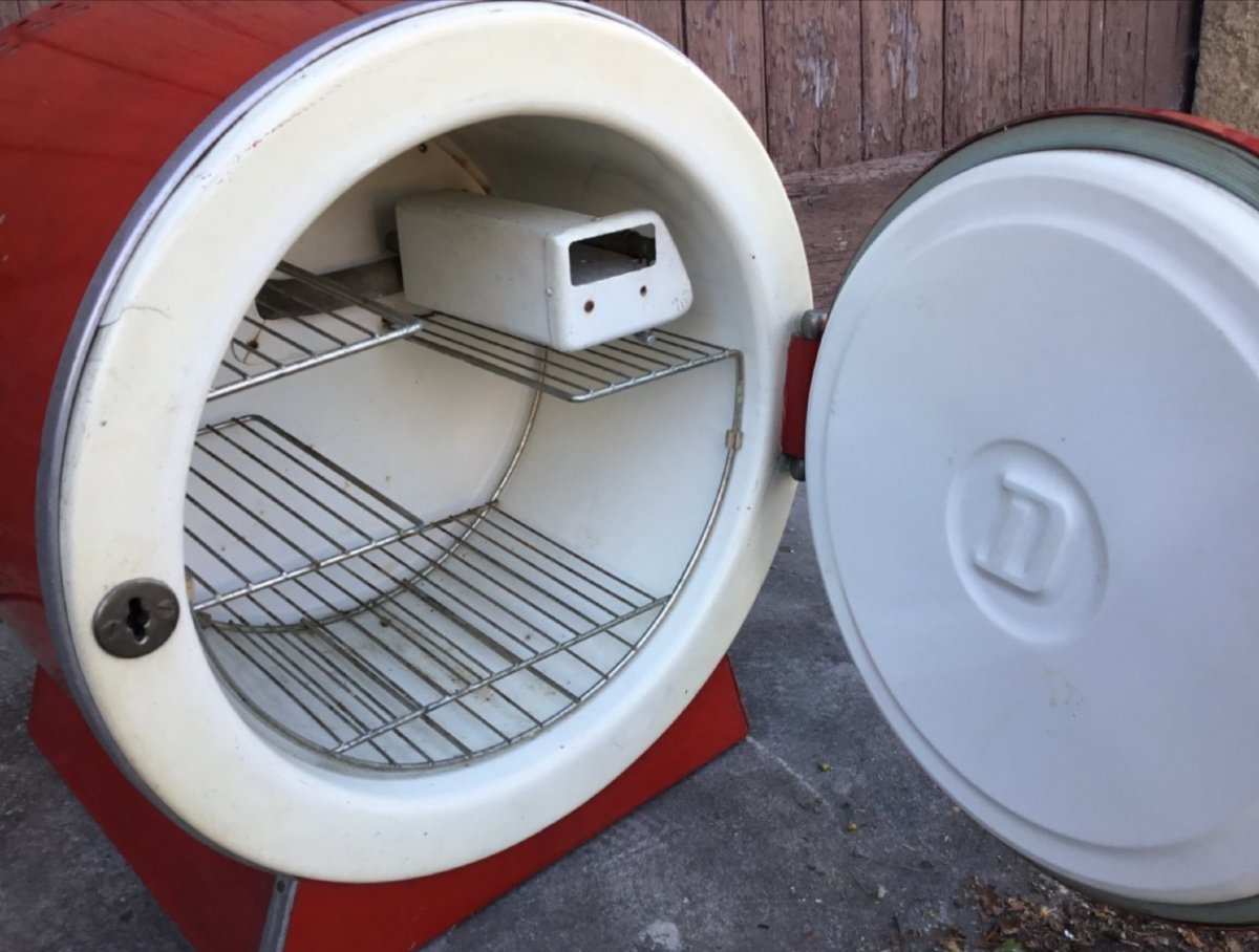 Coca Cola Refrigerated Advertising Cooler, 1950s-photo-3