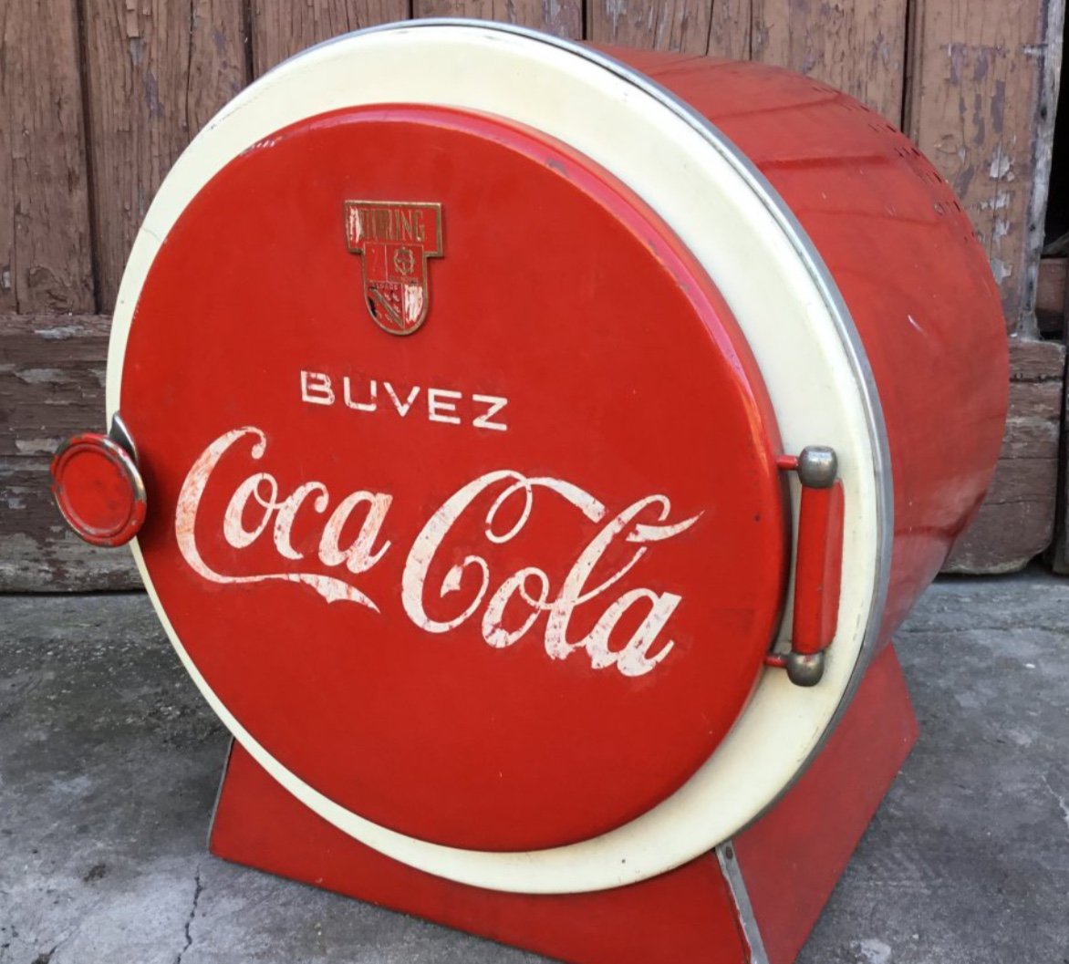 Coca Cola Refrigerated Advertising Cooler, 1950s