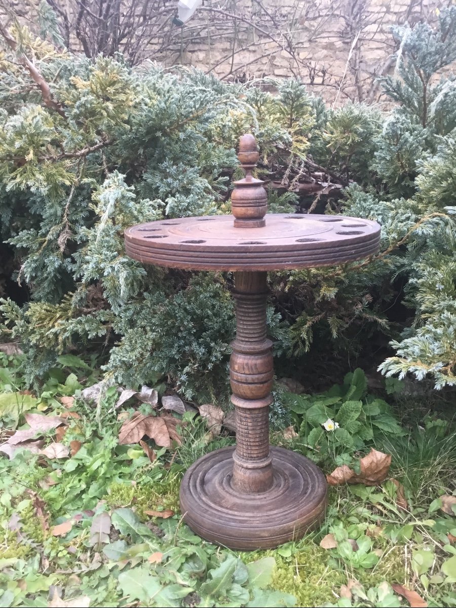 Turned Wood Pipe Holder, Napoleon III-photo-1