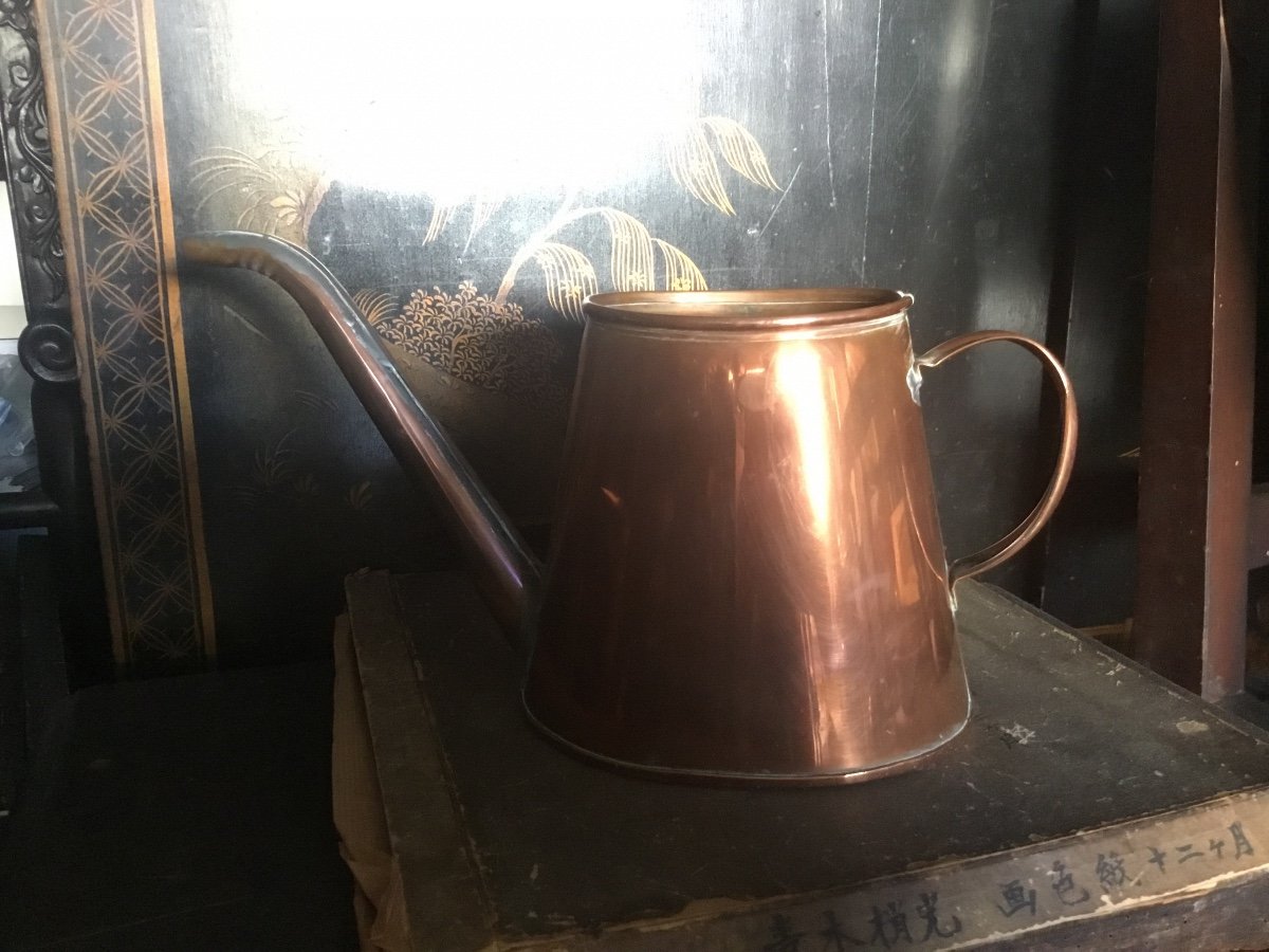 Small Copper Indoor Watering Can-photo-1