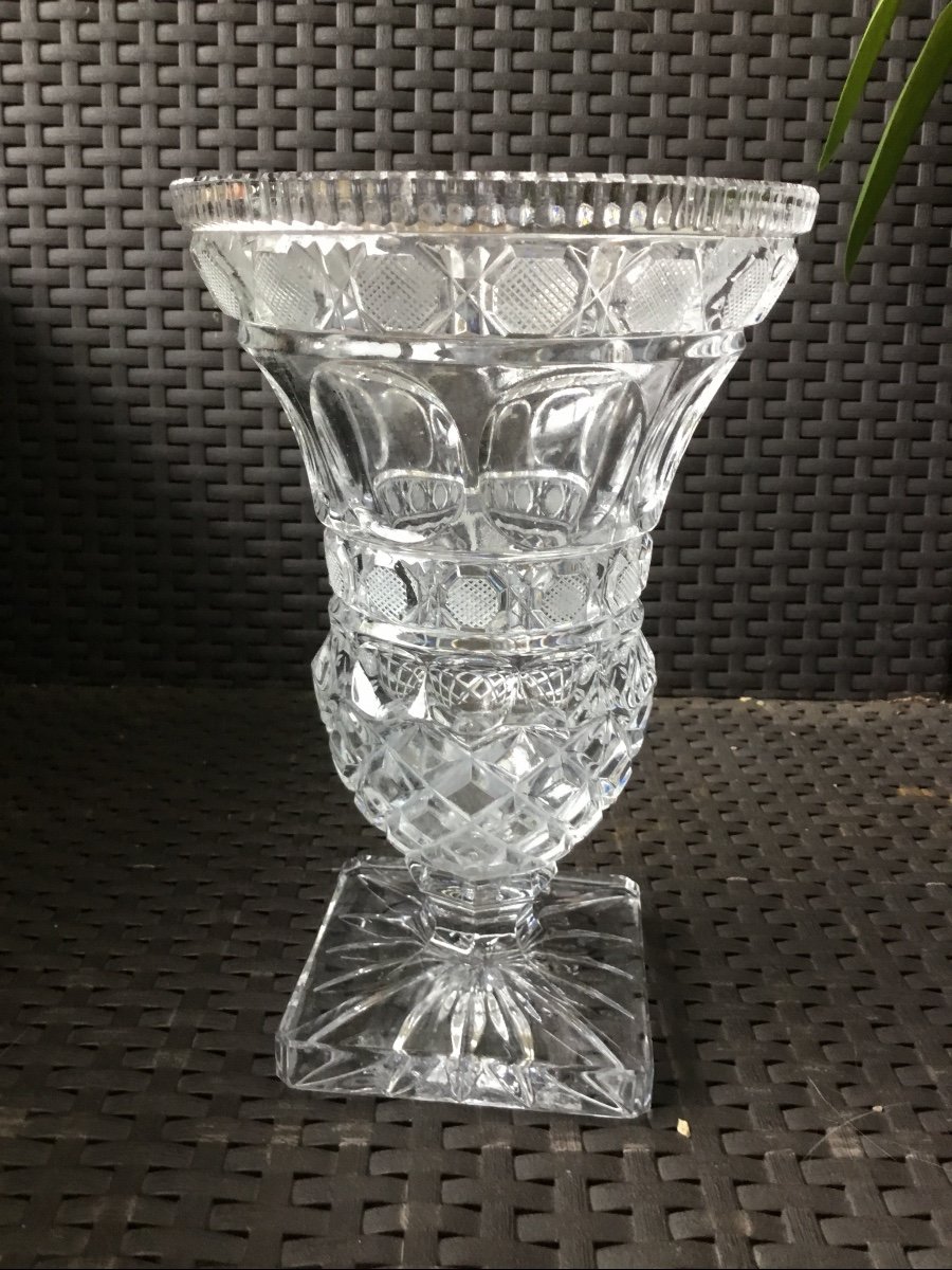 Vase Baccarat Cristal Taillé-photo-2