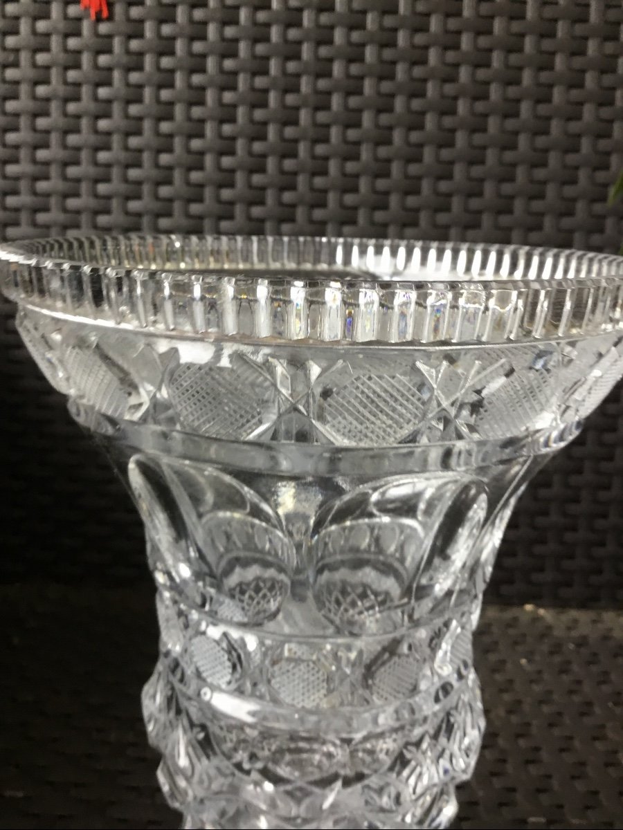 Vase Baccarat Cristal Taillé-photo-2