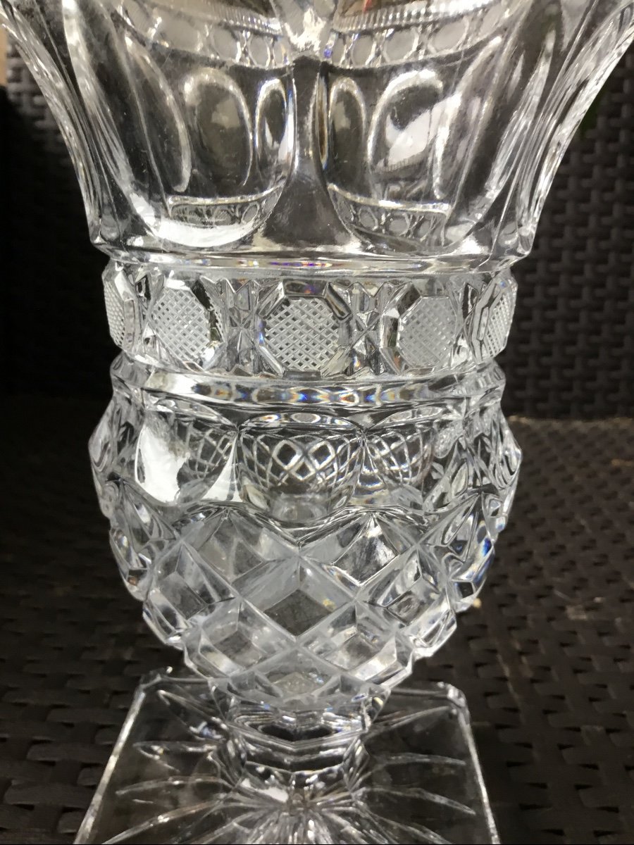 Vase Baccarat Cristal Taillé-photo-3
