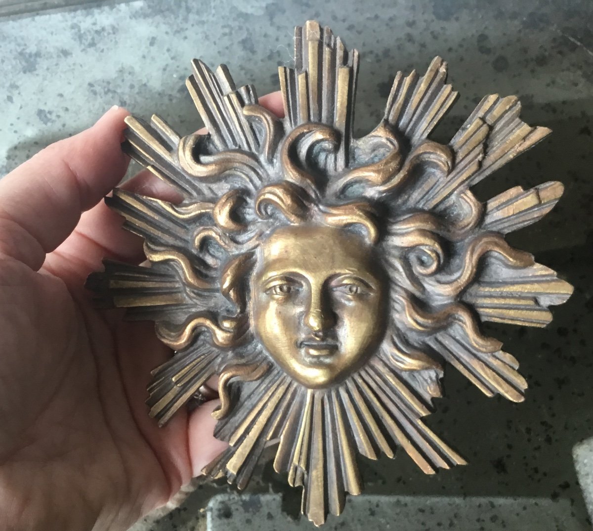 Bronze D’ameublement Le Roi Soleil -photo-2