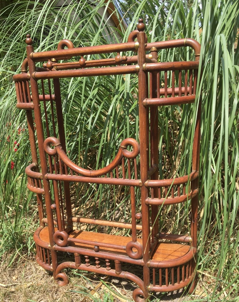 Large Umbrella Stand, Cannes Holder, Arts And Crafts, 1900-photo-2