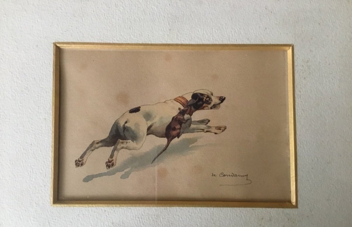 Charles De Condamy, Frightened Dog, Humorous Subject-photo-4