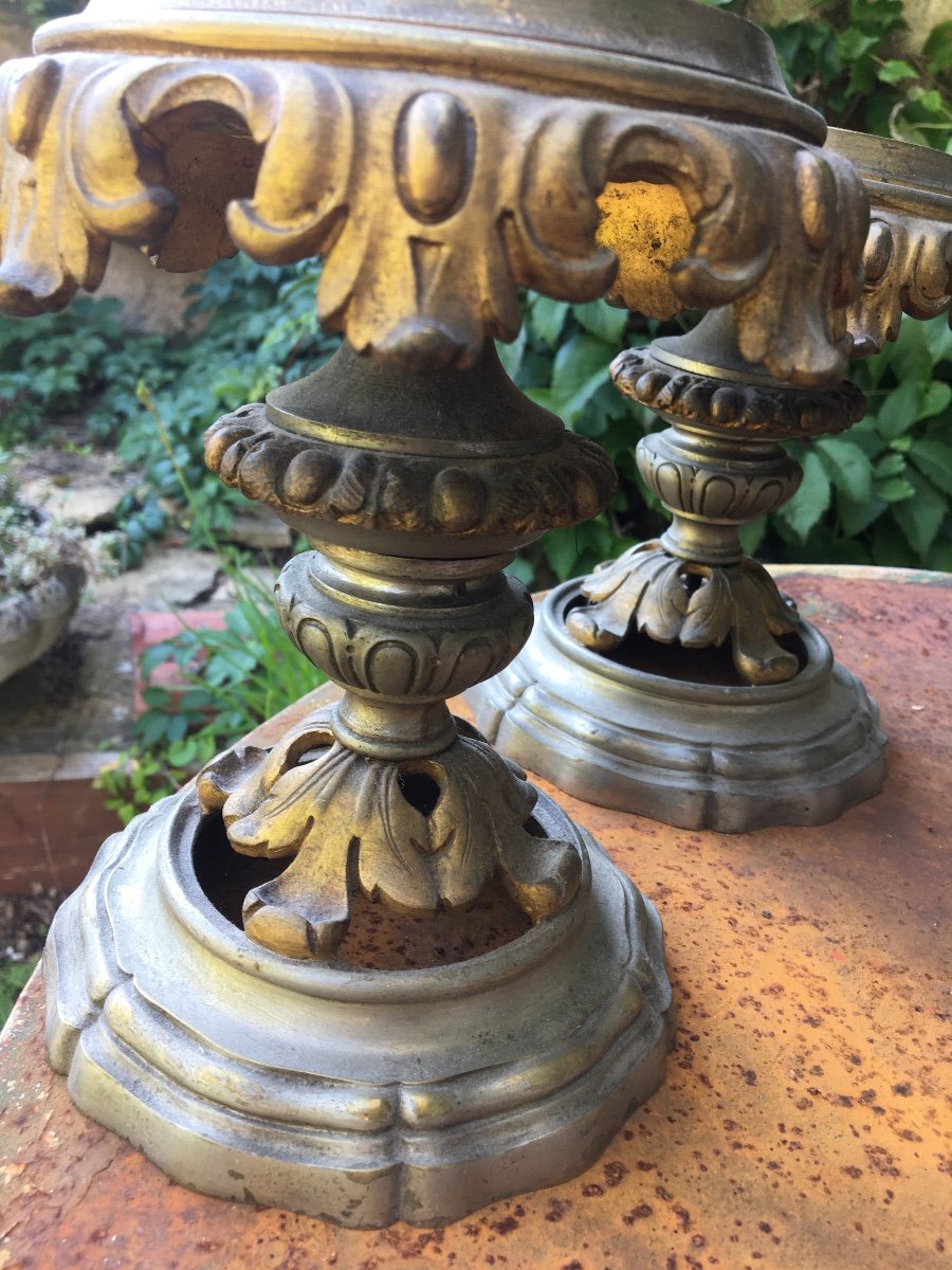 The Pair Of Bronze Display Stands With Three Patinas-photo-1