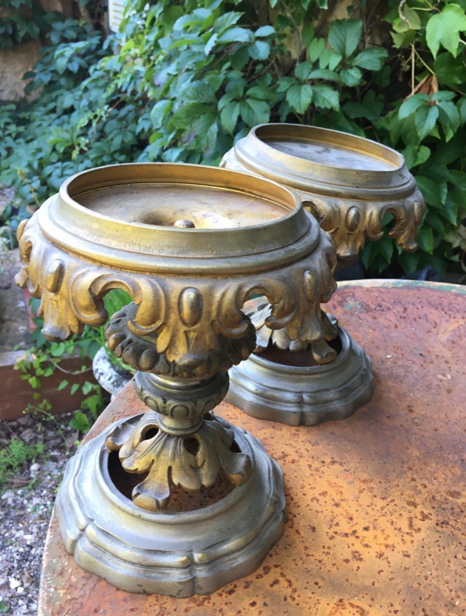 The Pair Of Bronze Display Stands With Three Patinas-photo-2